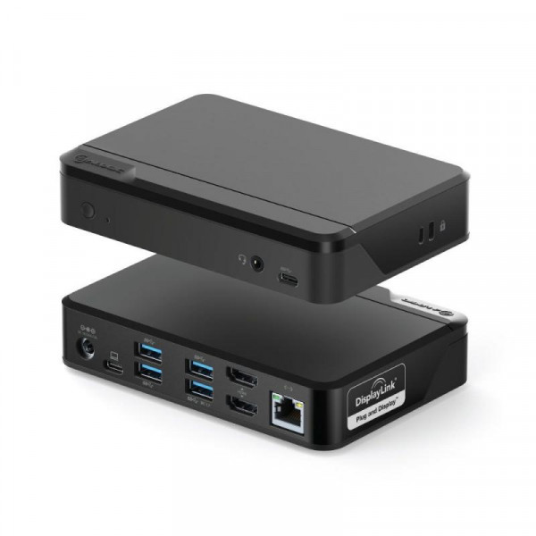 Alogic Docking Station Universal Twin HD USB-C & USB-A schwa