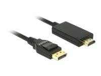 DELOCK Displayport Kabel DP -> HDMI St/St 4K 3.00m schwarz