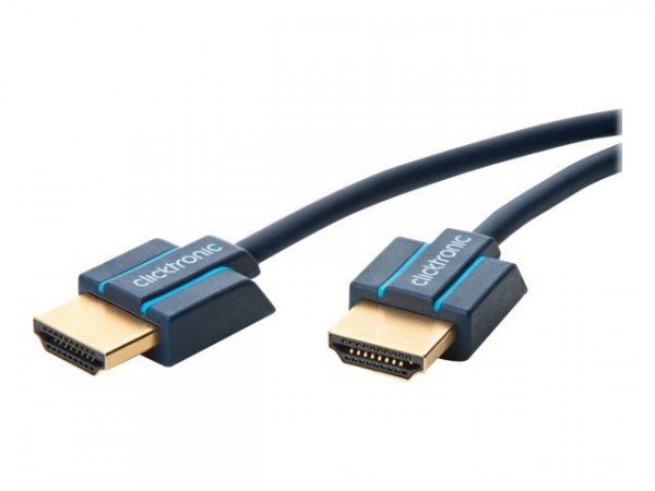 Clicktronic Ultraslim HDMI High Speed 0,5m, schwarz, reta