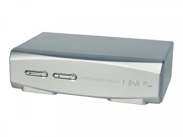 Lindy KVM Switch Pro 2 Port DisplayPort 1.2 USB 2.0 & Audio