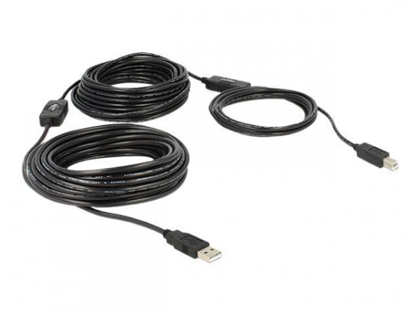 USB Kabel Delock A -> B St/St 20.00m aktiv sw