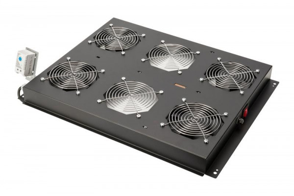 DIGITUS Dachlüftereinheit Unique 4 Lüfter schw.