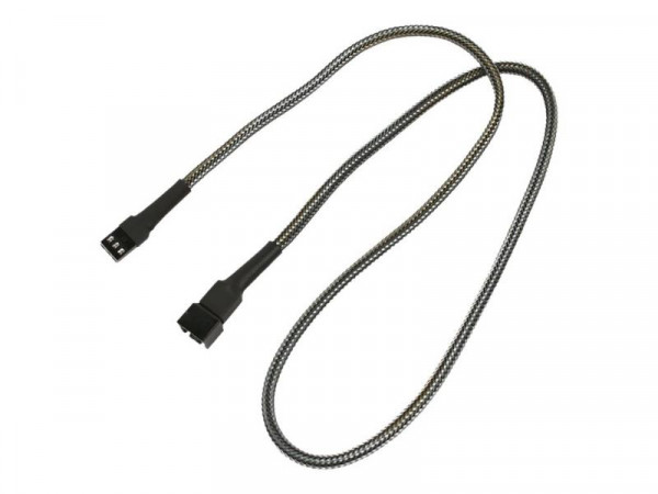 Kabel Nanoxia 3-Pin Molex Verlängerung, 60 cm, carbon