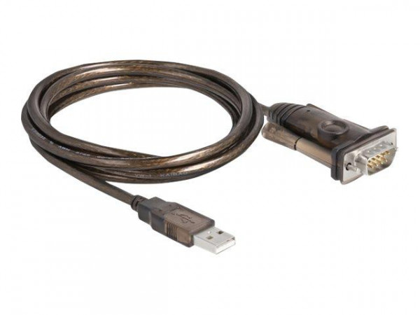 DELOCK Adapter USB2.0 Typ-A > 1x Seriell RS-232 D-Sub 9Pin S