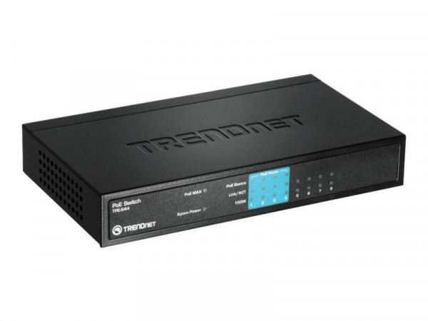 TRENDnet Switch 8-Port 100Mbps PoE 30W Metall