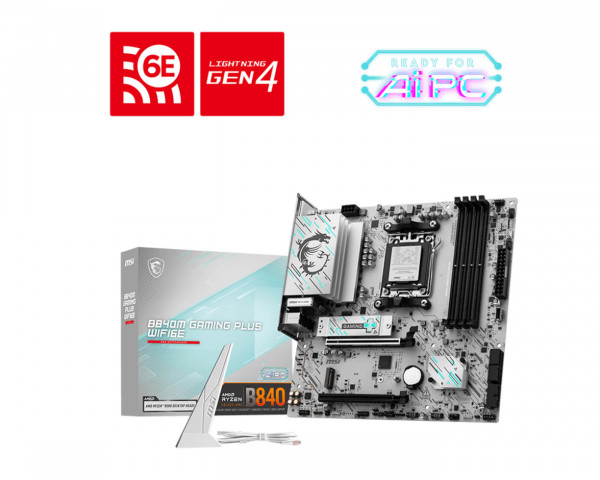 MSI B840M Gaming Plus Wifi6E (B840,AM5,mATX,DDR5)