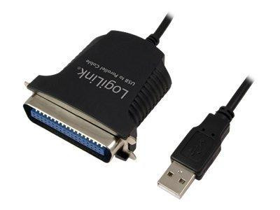 LogiLink USB-Kabel Parallel 1.80m schwarz