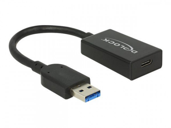 Konverter Delock USB 3.1 Typ A -> Typ C St/Bu schwarz