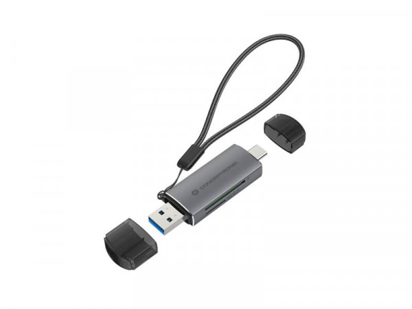 CONCEPTRONIC Card Reader USB-C/USB-A -> Micro SD/TF sw