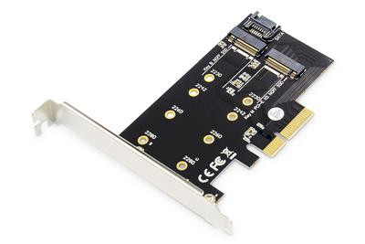 DIGITUS M.2 NGFF/NVMe SSD PCI Express 3.0 (x4) Add-On Karte