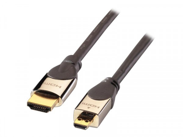 Lindy HDMI Kabel High Speed an Micro HDMI CROMO Ethernet 1m