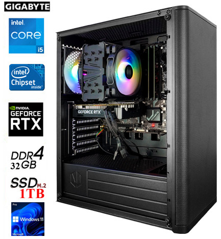 PC GamingLine: Intel Core i5-13400F | 32GB | NVIDIA GeForce RTX 4060 TI 8G | 1TB M.2 | W11P