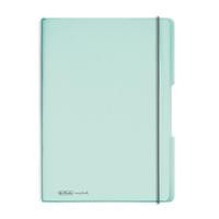 Herlitz Notizheft my.book flex A4 PP 2x 40Bl. kar/lin minze