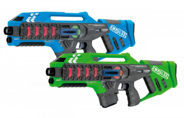 Jamara Impulse Laser Gun - Rifle Set blau/grün