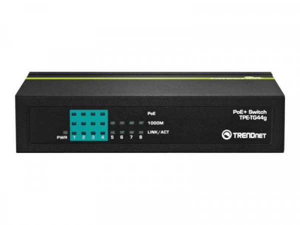 TRENDnet Switch 8-port Gbit GREENnet PoE+ 61W Metall