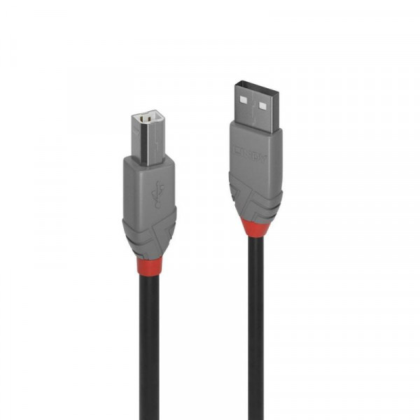 Lindy USB 2.0 Kabel Typ A/B Anthra Line M/M 7.5m