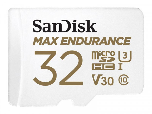 SD MicroSD Card 32GB SanDisk Max Endurance inkl. Adapter