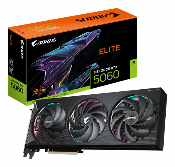 Gigabyte RTX5060 AORUS Elite 8GB GDDR7 HDMI 3xDP