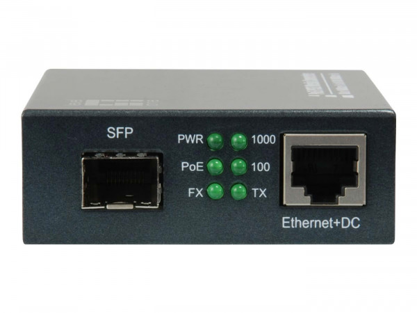 LevelOne Konverter GVT-2012 10/100/1000T>1000FX SFP PoE