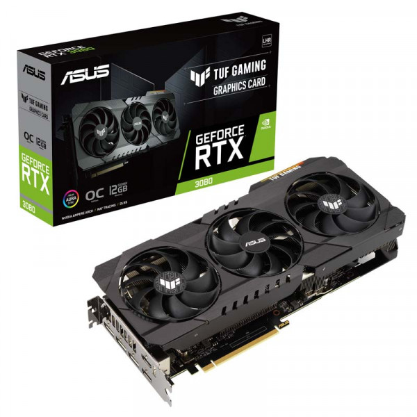 ASUS TUF RTX3080-O12G-GAMING (12GB,HDMI,DP,Active)