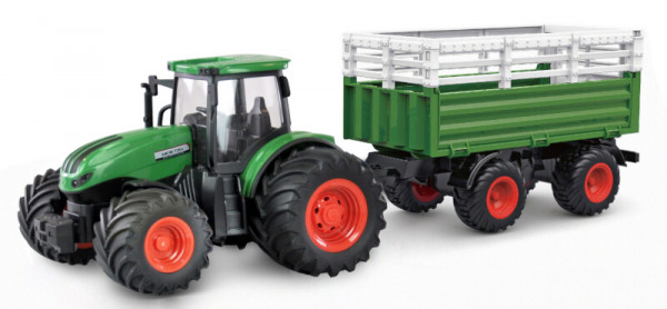 Amewi RC Traktor mit Viehtransporter LiIon 500mAh grün/6+