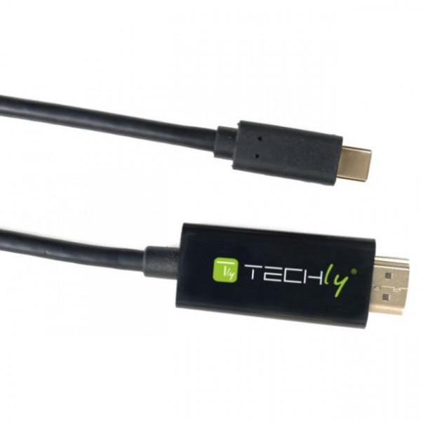 Techly USB Typ C ST auf HDMI 2.0 4K, 2m, schwarz
