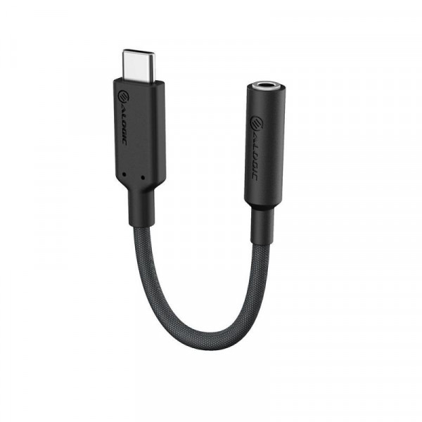 Alogic Adapter USB-C to 3.5mm Audio 10cm schwarz