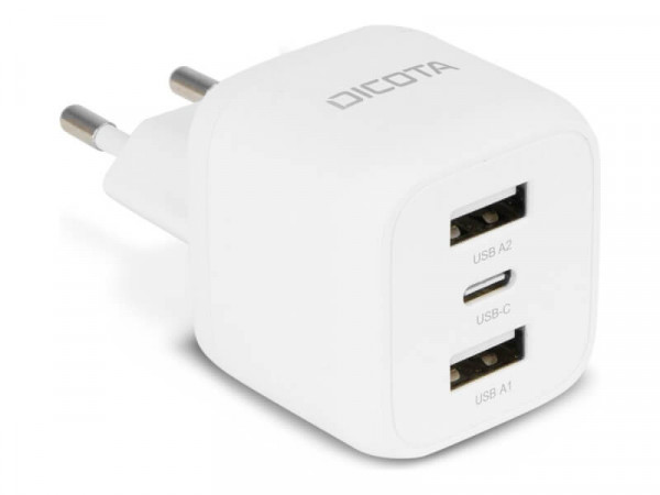 Dicota 3-Port GaN Wall Charger (32W) EU black