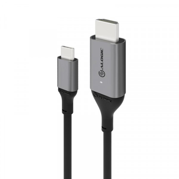 Alogic USB Kabel USB-C to HDMI M/M 2m 4K 60Hz grau