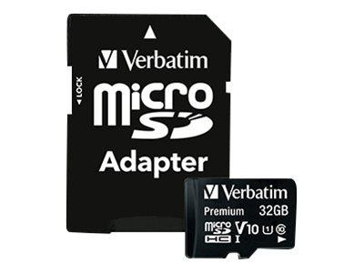 SD MicroSD Card 32GB Verbatim SDHC Premium Class10 +
