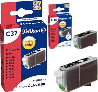 Pelikan Patrone Canon C36C37 PGI520/CLI-521 schwarz