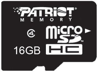 Patriot microSDHC-Card SIGNATURE FLASH 16GB Class 2