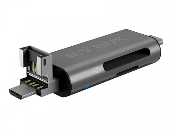 Adapter IcyBox ext. Kartenleser mit Multi-USB Anschluss