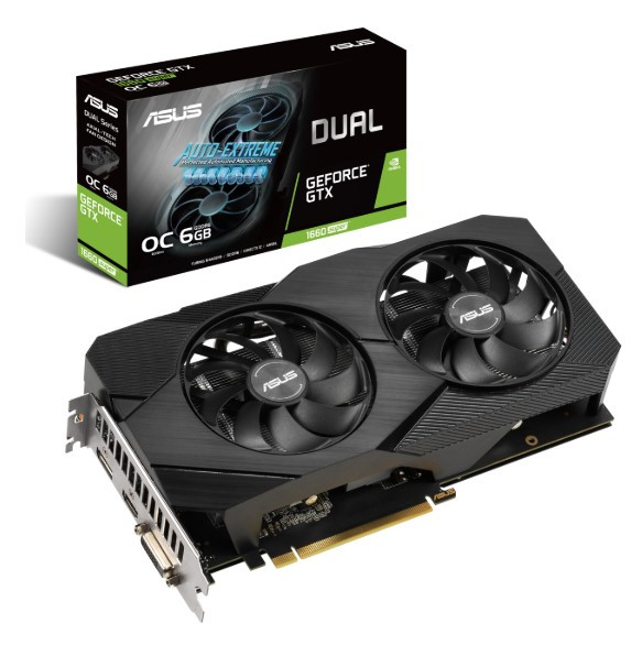 ASUS DUAL-GTX1660S-O6G EVO (6GB,DVI,HDMI,DP,Active)