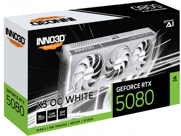 Inno3D RTX5080 X3 OC White 16GB GDDR7 HDMI 3xDP