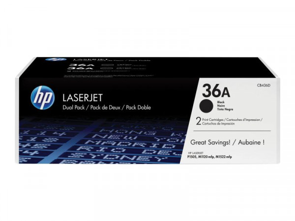 Toner HP LJP1505 black CB436AD 2x2000 Seiten