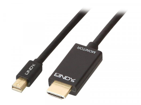 Lindy Mini-DisplayPort an HDMI Kabel 4K30 (DP: passiv) 2m