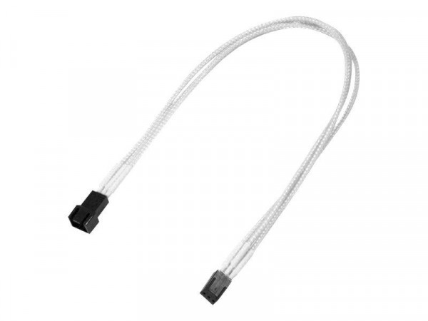Kabel Nanoxia 3-Pin Verlängerung, 30 cm, Single, weiß