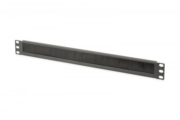 DIGITUS Kabelbürstenleiste 1HE Öffnung 24x423mm schwarz