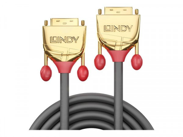Lindy DVI-D Dual Link Kabel Gold Line 1m