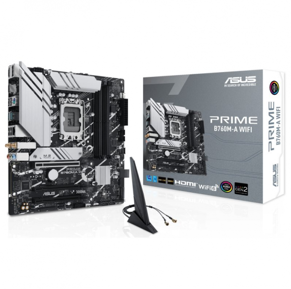 Mainboard ASUS PRIME B760M-A WIFI (Intel,1700,DDR5,mATX)