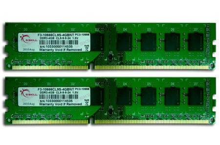 DDR3 8GB PC 1333 CL9 G.Skill KIT (2x4GB) 8GBNT RETAIL