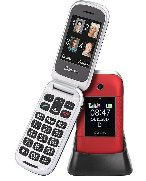 Olympia Mobiltelefon Janus rot extragroße Tasten