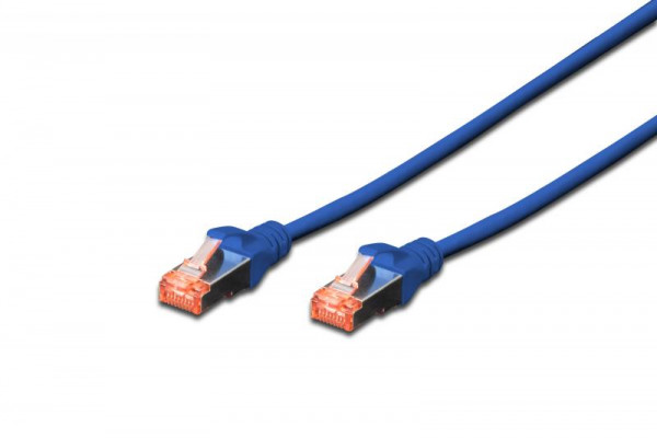 DIGITUS Patchkabel Cat6 S/FTP 2xRJ45 10.0m blau