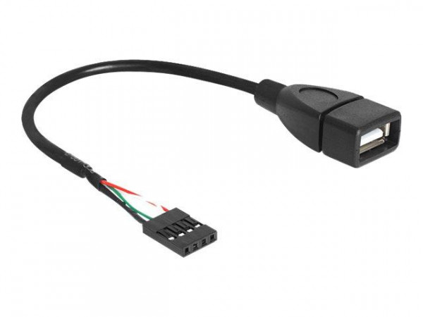 USB Kabel Delock Pinheader 4Pin -> A Bu/Bu 0.20m