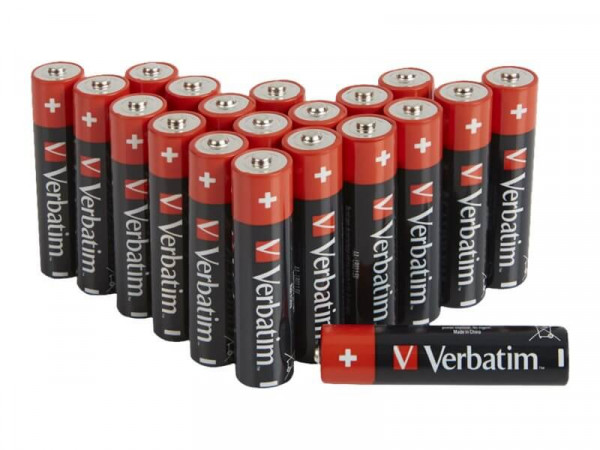 Verbatim ALKALINE BATTERY AA 20 PACK (HANGCARD))