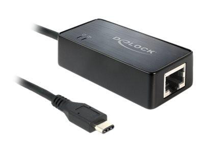 USB3.1 Adapter Delock C -> RJ45 St/Bu Gigabit Lan