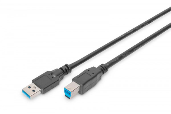 Digitus USB Kabel 3.0 A -> B St/St 1.80m sw Polybeutel