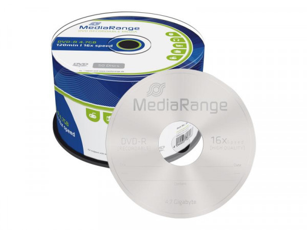 MediaRange DVD-R 4,7GB 50pcs Spindel 16x