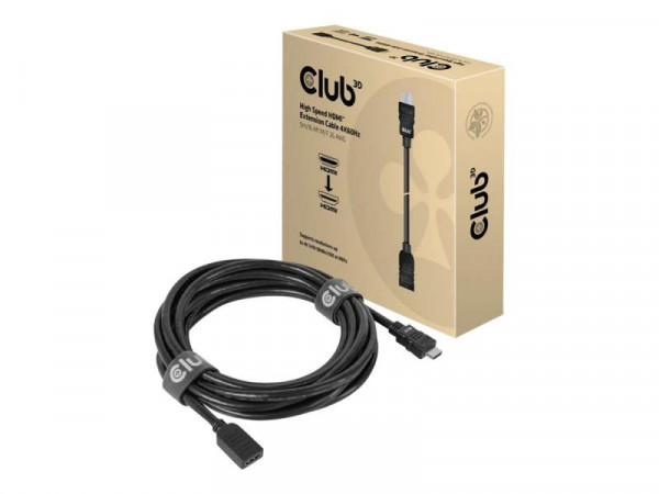 Club3D HDMI-Kabel 2.0 UHD-Verlängerungskabel 5 Meter St/Bu